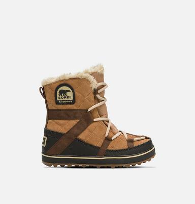 Sorel Glacy Explorer Womens Boots Brown - Snow Boots NZ1539760